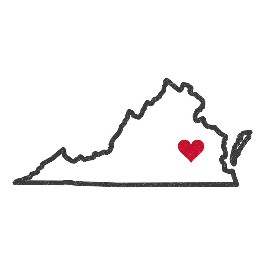 Virginia Richmond Mission Heart Map design