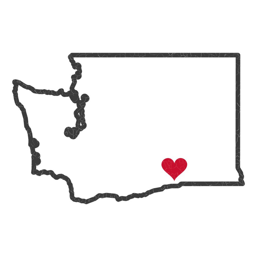 Washington Kennewick Mission Heart Map design