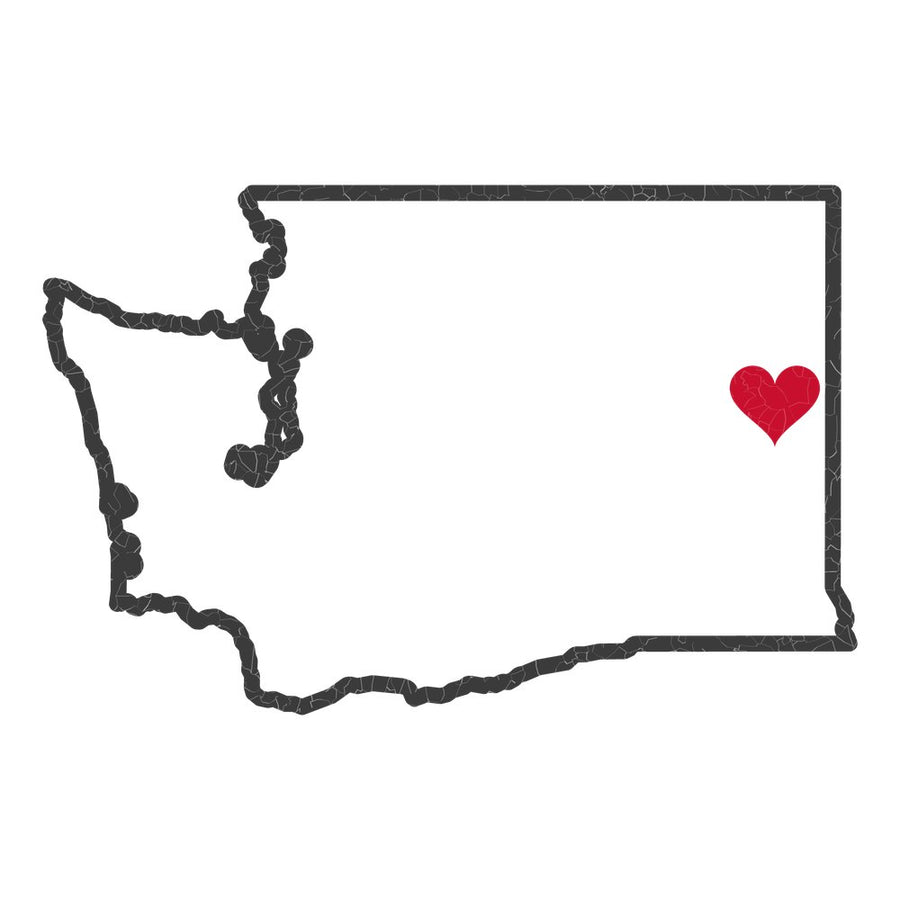 Washington Spokane Mission Heart Map design