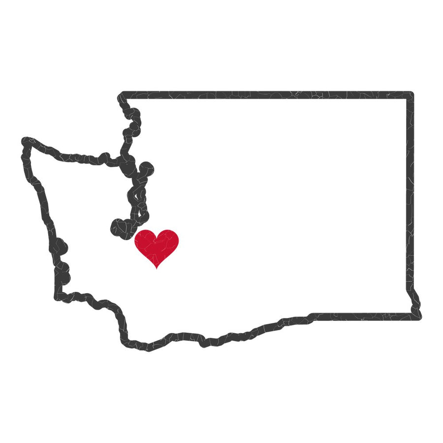 Washington Tacoma Mission Heart Map design