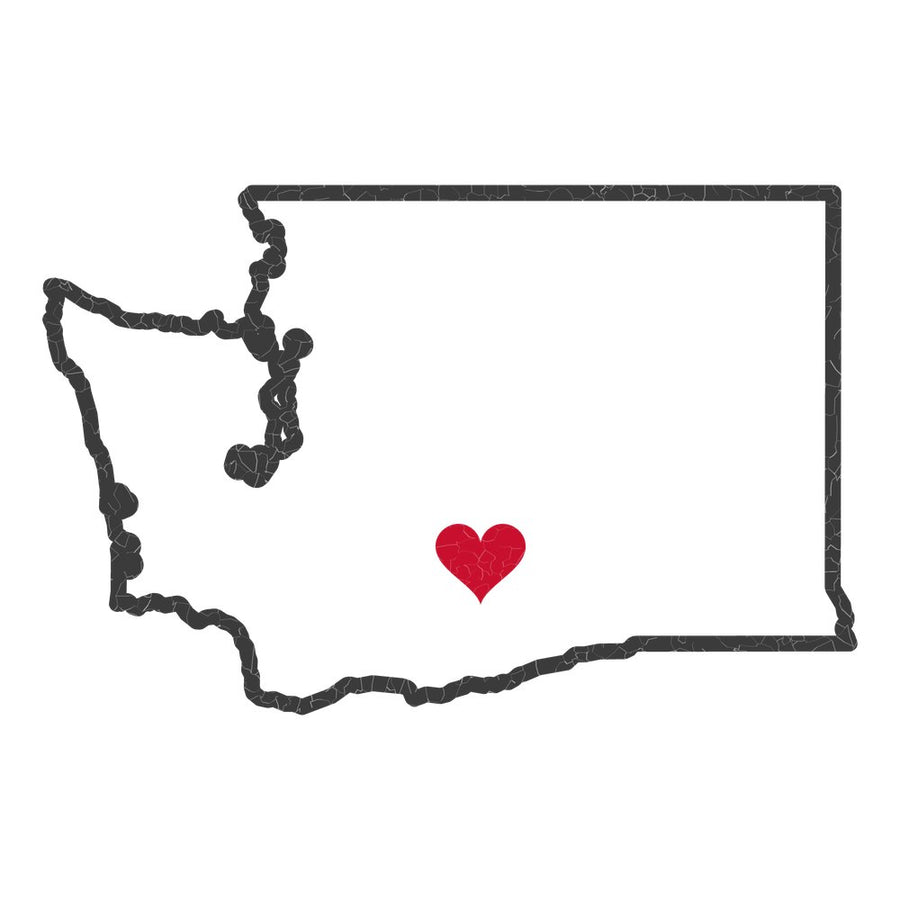 Washington Yakima Mission Heart Map design