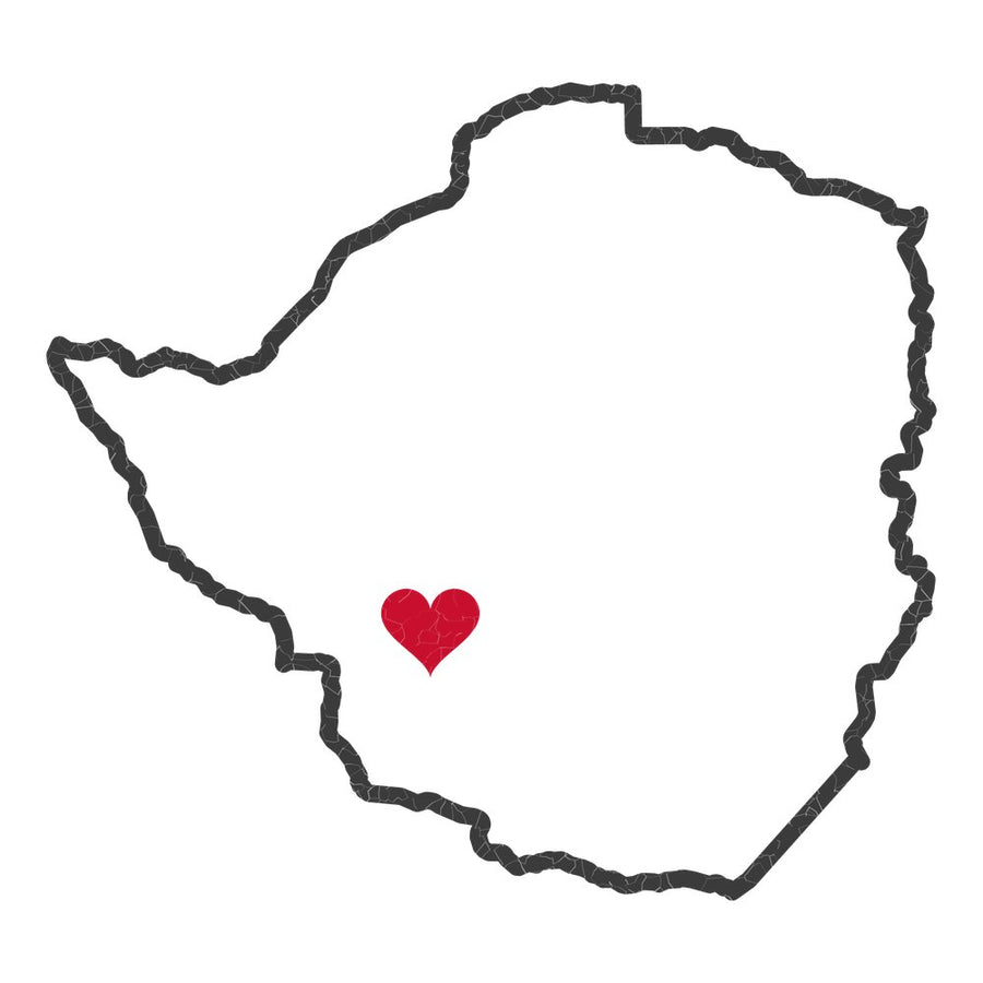 Zimbabwe Bulawayo Mission Heart Map design