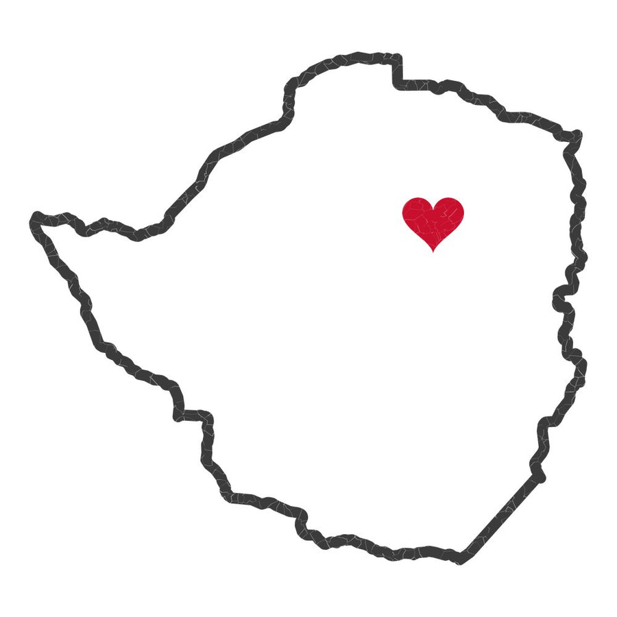 Zimbabwe Harare West Mission Heart Map design