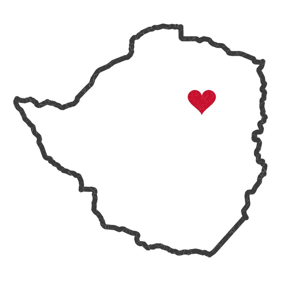 Zimbabwe Harare Mission Heart Map design