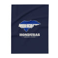 Honduras Comayaguela Mission flag map fleece blanket by Weak Things