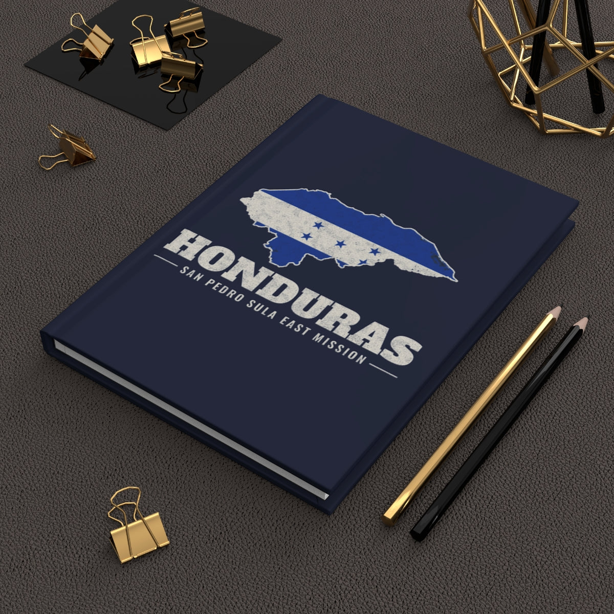 Honduras San Pedro Sula East Mission flag map journal by Weak Things view 2