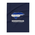 Honduras San Pedro Sula West Mission flag map fleece blanket by Weak Things