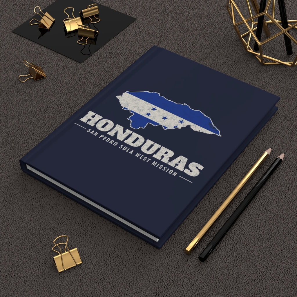 Honduras San Pedro Sula West Mission flag map journal by Weak Things view 2
