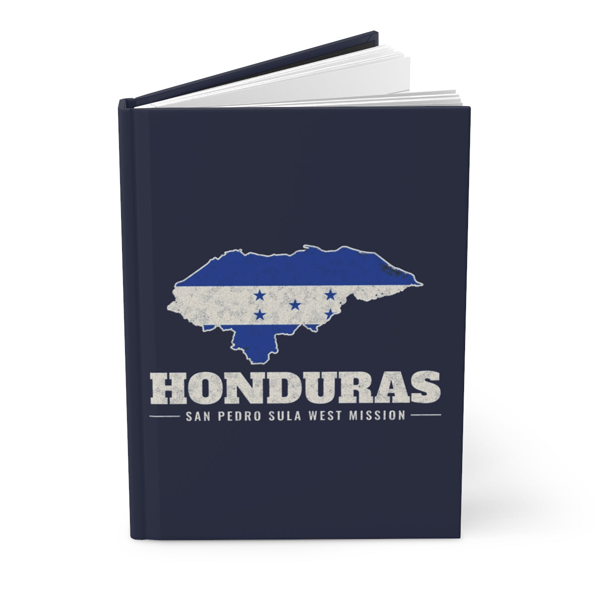 Honduras San Pedro Sula West Mission flag map journal by Weak Things view 3