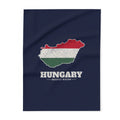 Hungary Budapest Mission flag map fleece blanket by Weak Things