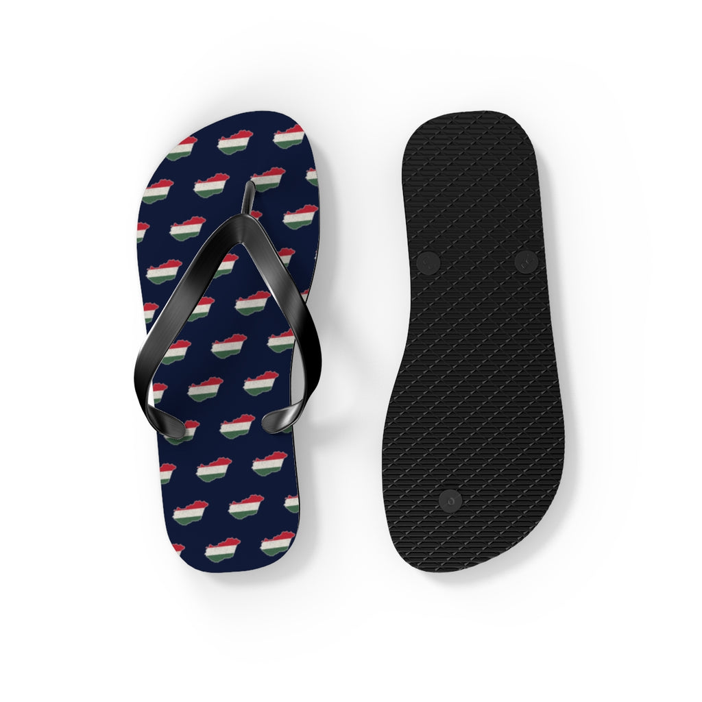 Hungary Mission flag map flip flops by Weak Things view 4