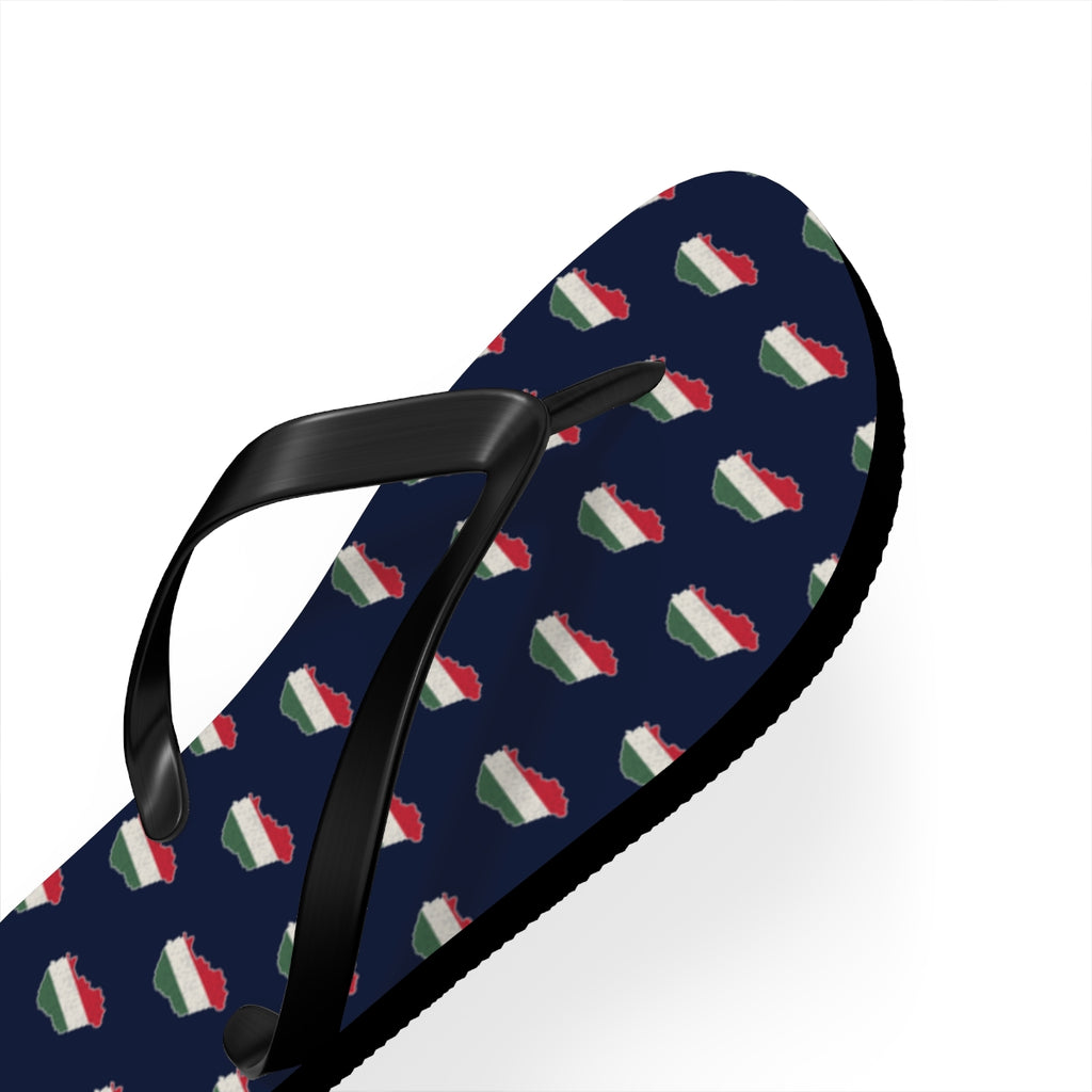 Hungary Mission flag map flip flops by Weak Things view 3