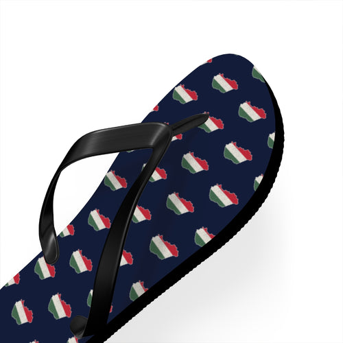 Hungary Mission flag map flip flops by Weak Things view 3