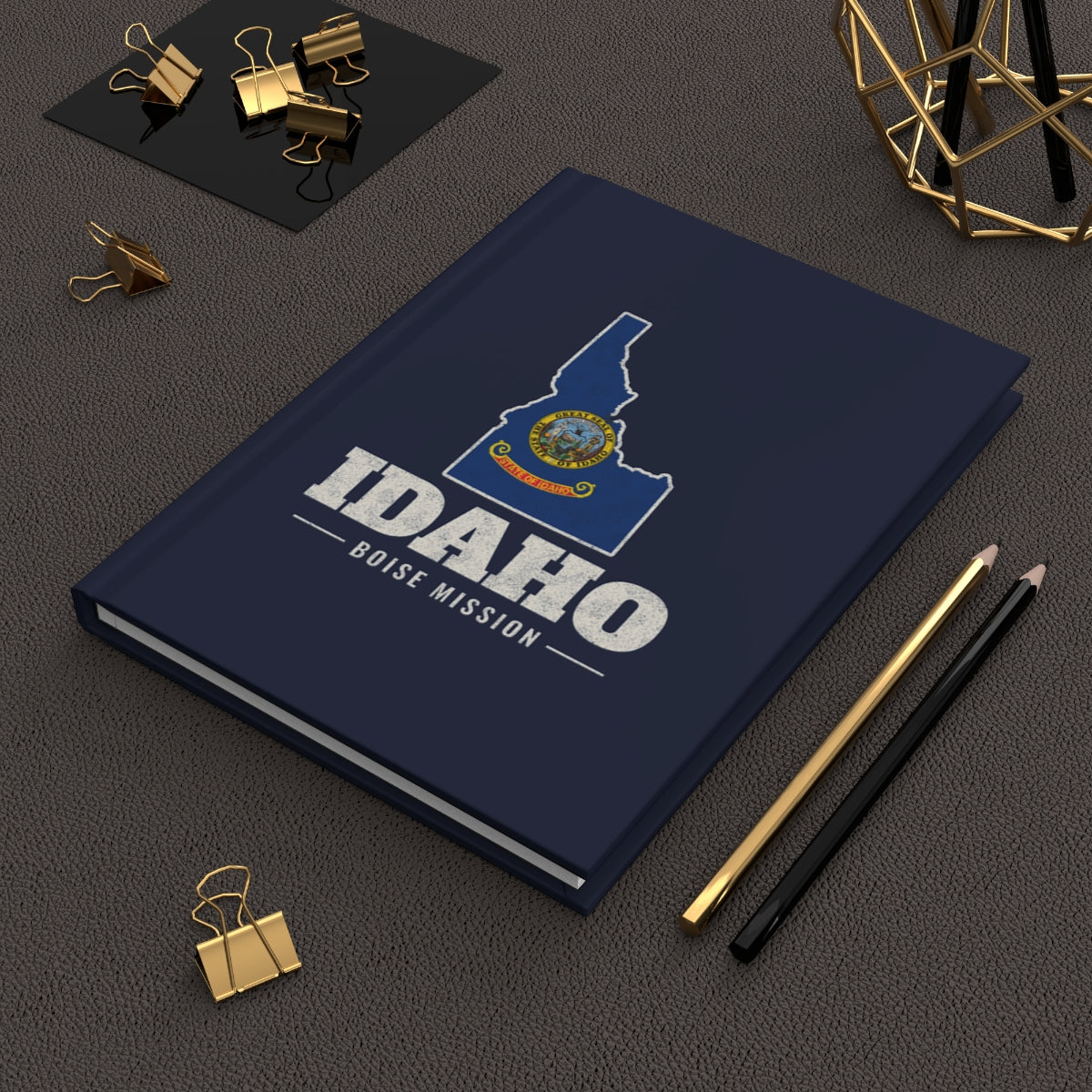 Idaho Boise Mission flag map journal by Weak Things view 2