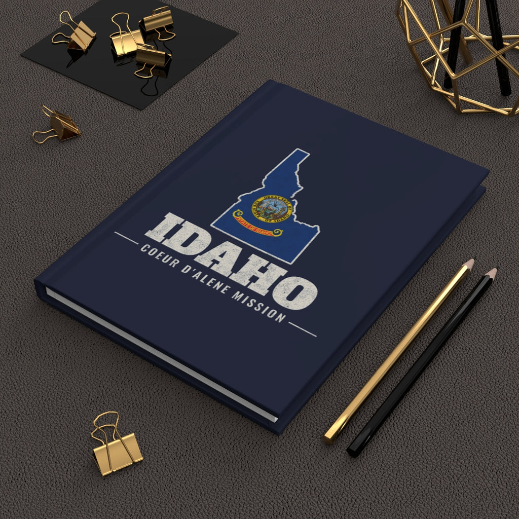 Idaho Coeur d'Alene Mission flag map journal by Weak Things view 2