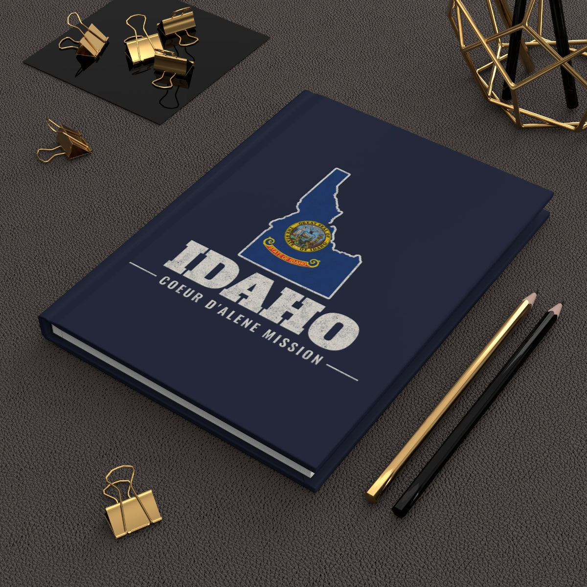 Idaho Coeur d'Alene Mission flag map journal by Weak Things view 2
