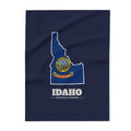 Idaho Pocatello Mission flag map fleece blanket by Weak Things