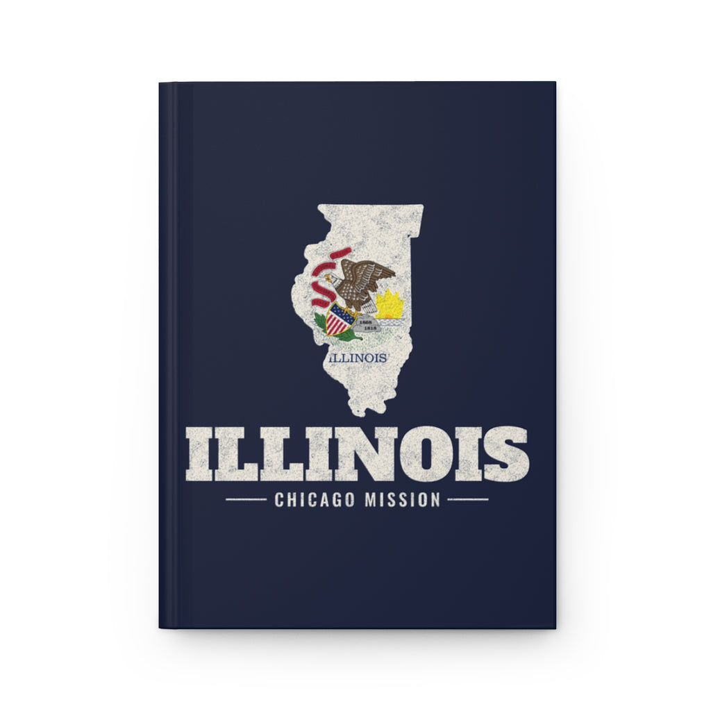 Illinois Chicago Mission flag map journal by Weak Things