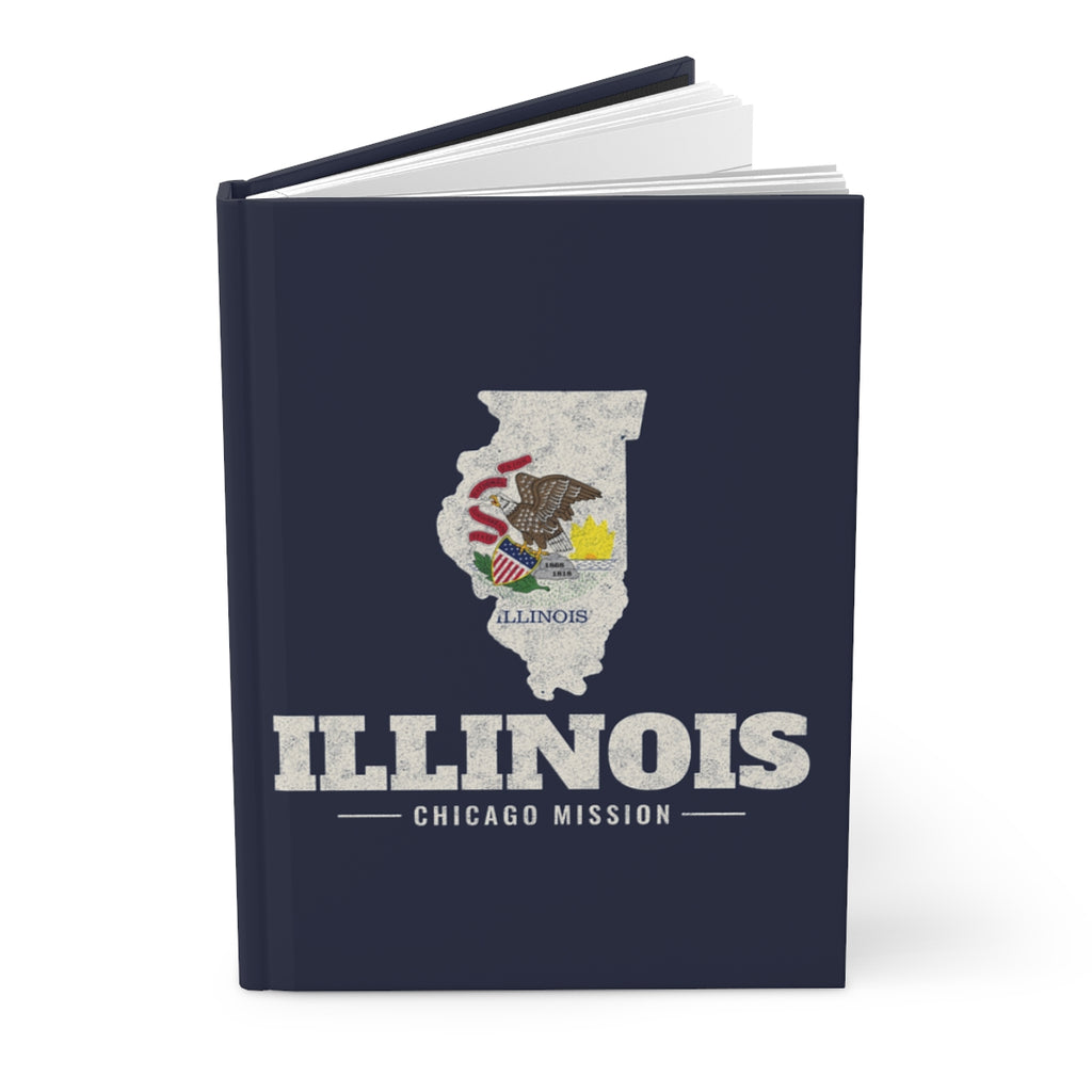 Illinois Chicago Mission flag map journal by Weak Things view 3