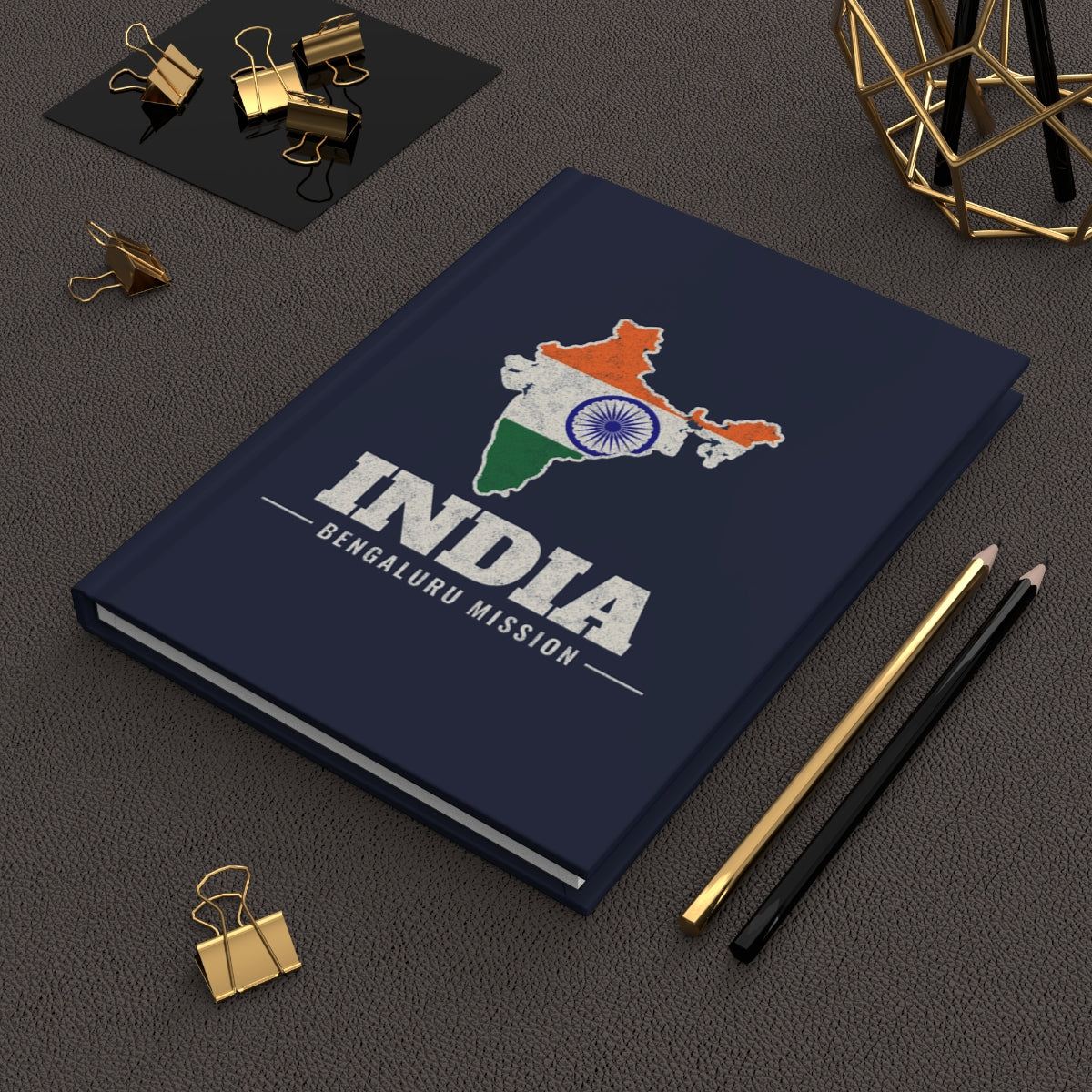 India Bengaluru Mission flag map journal by Weak Things view 2