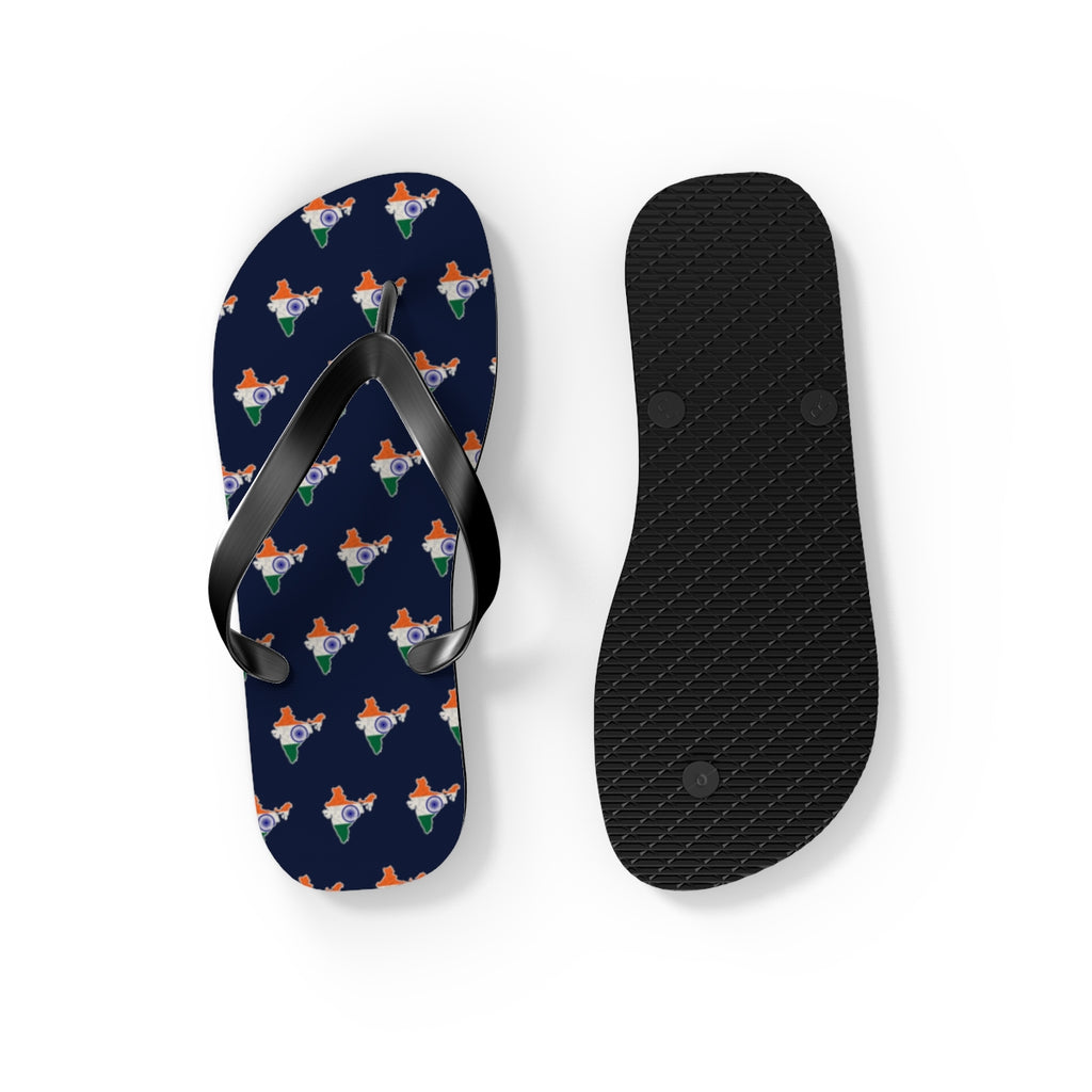 India Mission flag map flip flops by Weak Things view 4