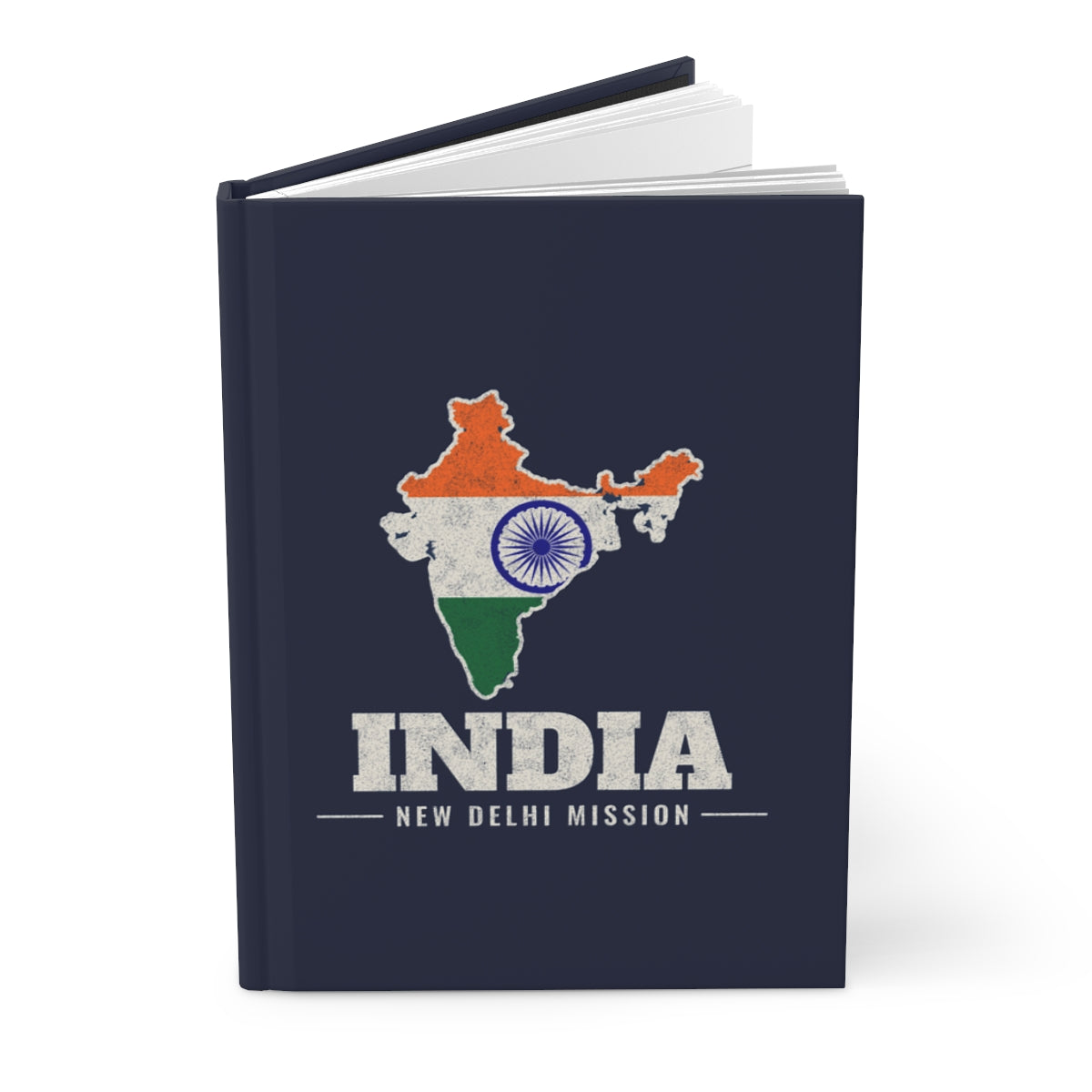 India New Delhi Mission flag map journal by Weak Things view 3