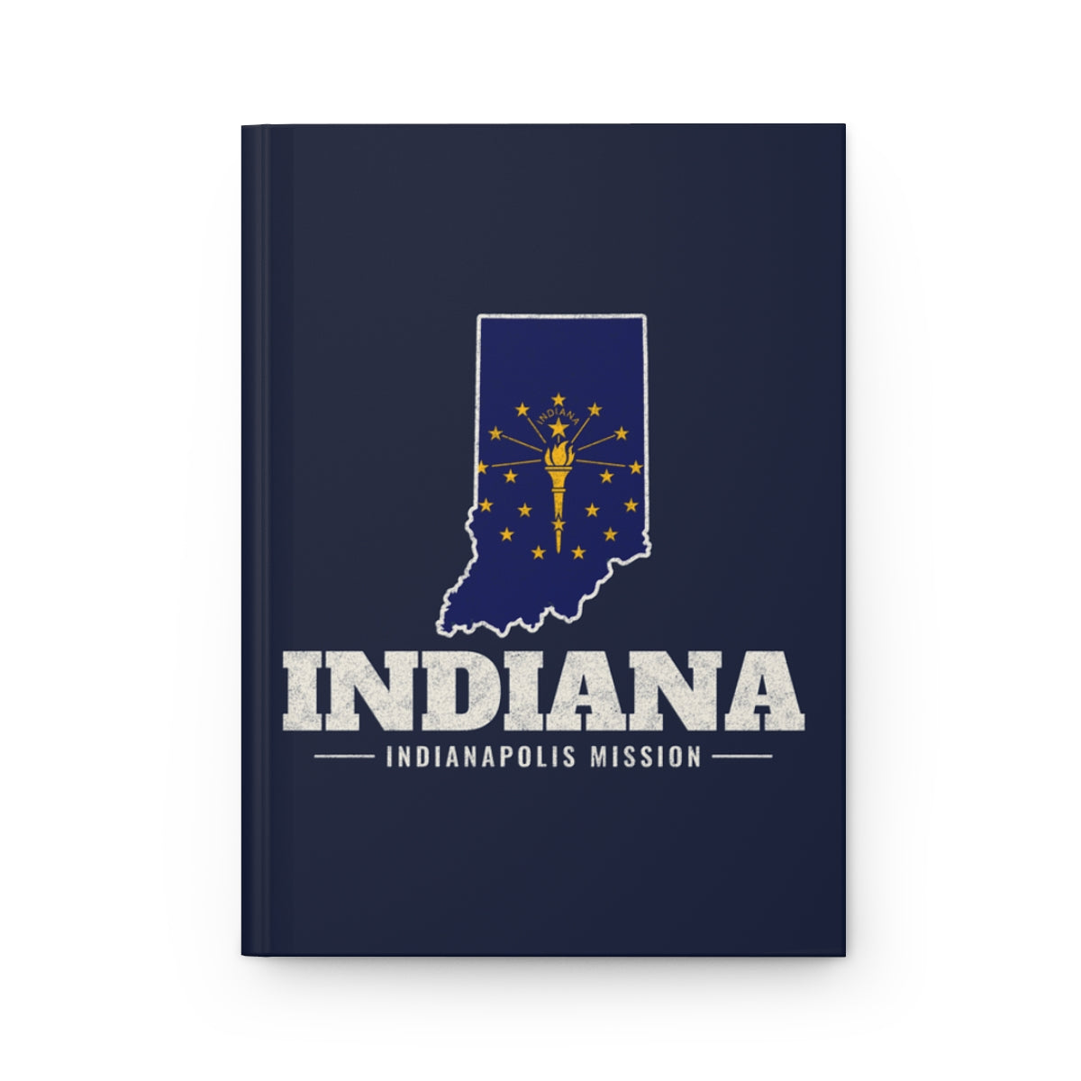 Indiana Indianapolis Mission flag map journal by Weak Things