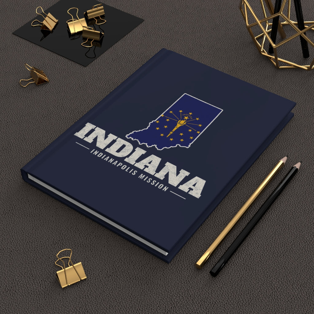 Indiana Indianapolis Mission flag map journal by Weak Things view 2