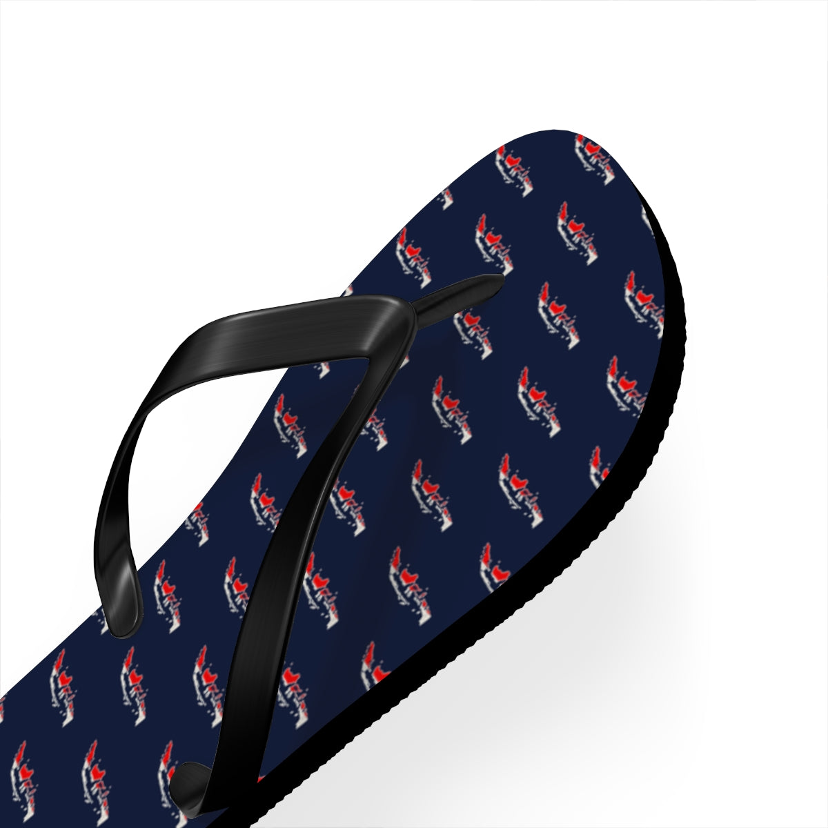 Indonesia Mission flag map flip flops by Weak Things view 3