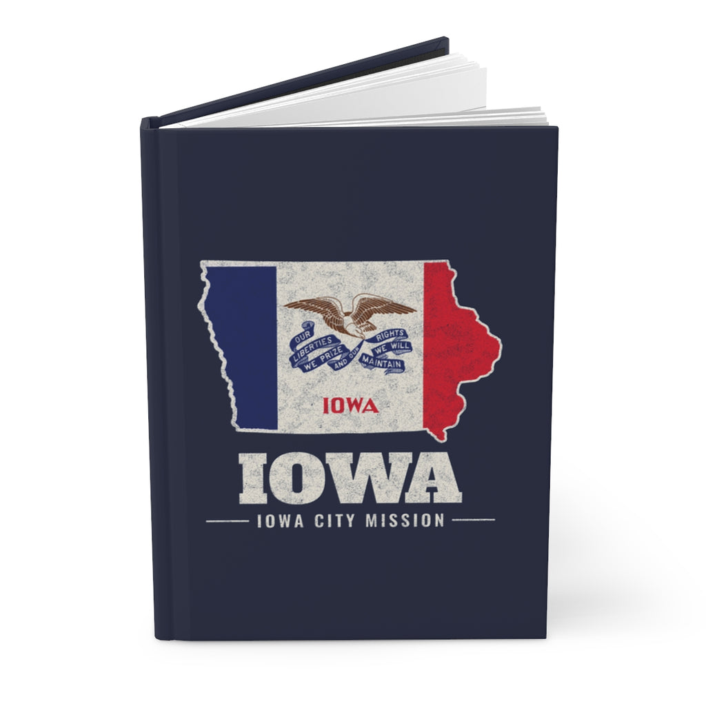 Iowa Iowa City Mission flag map journal by Weak Things view 3