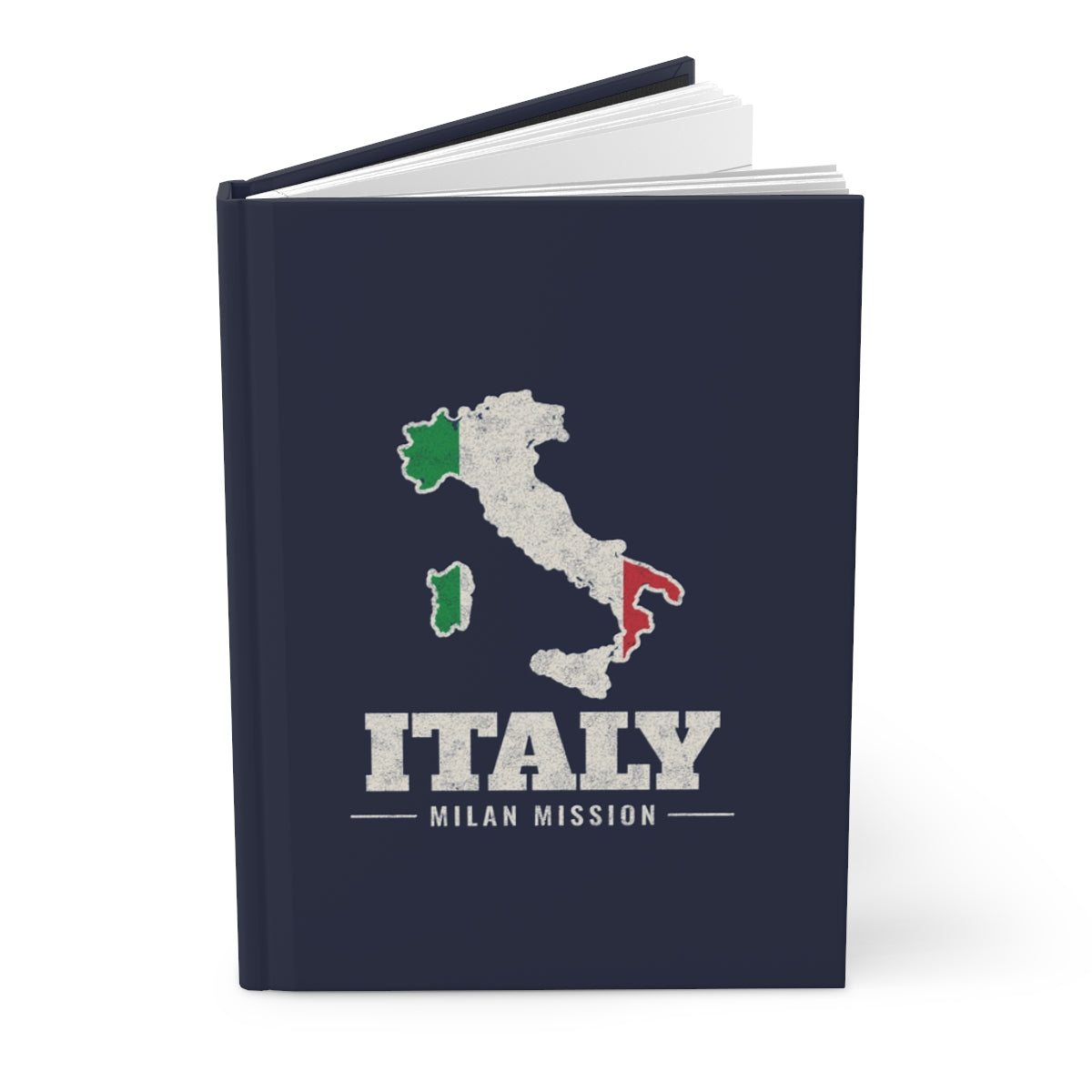 Italy Milan Mission flag map journal by Weak Things view 3