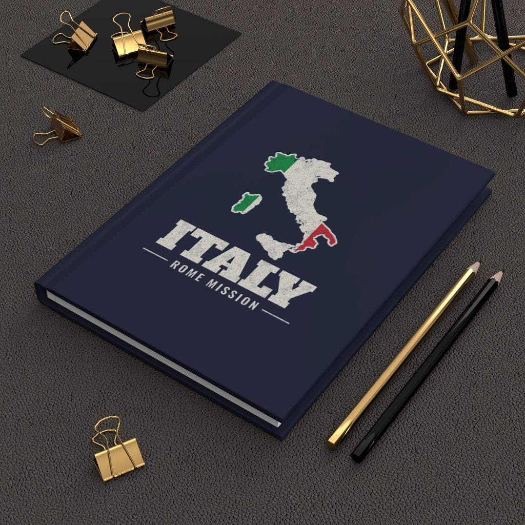 Italy Rome Mission flag map journal by Weak Things view 2