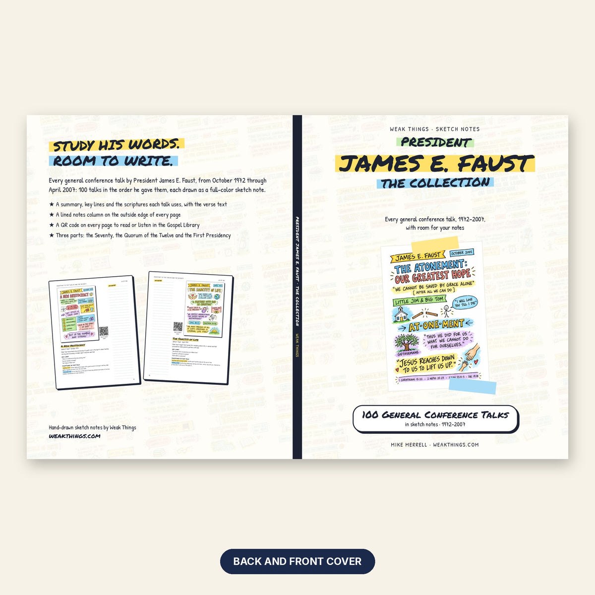 President James E. Faust back and front cover