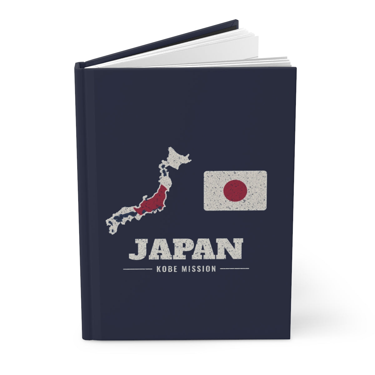 Japan Kobe Mission flag map journal by Weak Things view 3