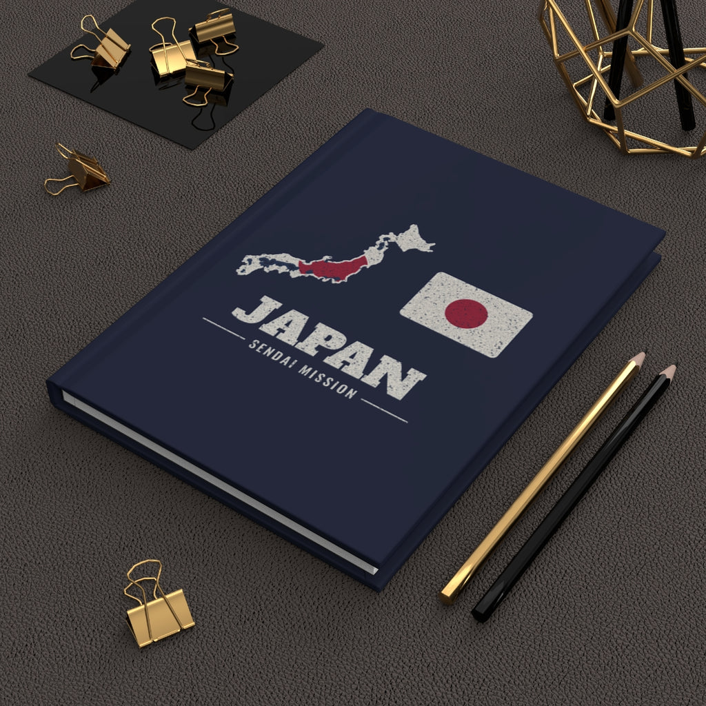 Japan Sendai Mission flag map journal by Weak Things view 2