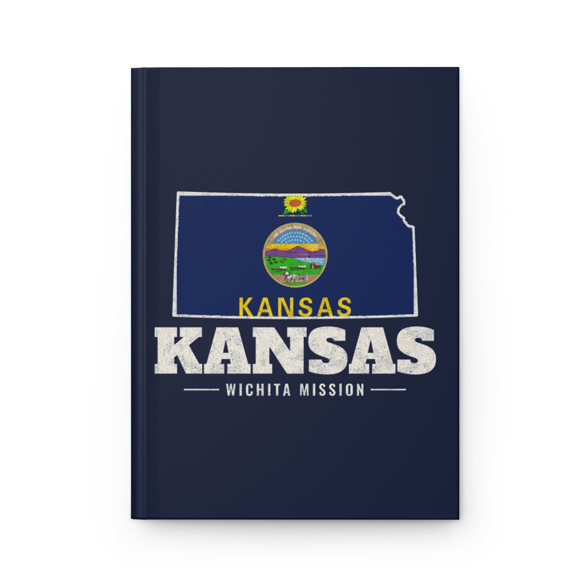 Kansas Wichita Mission flag map journal by Weak Things