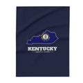 Kentucky Louisville Mission flag map fleece blanket by Weak Things
