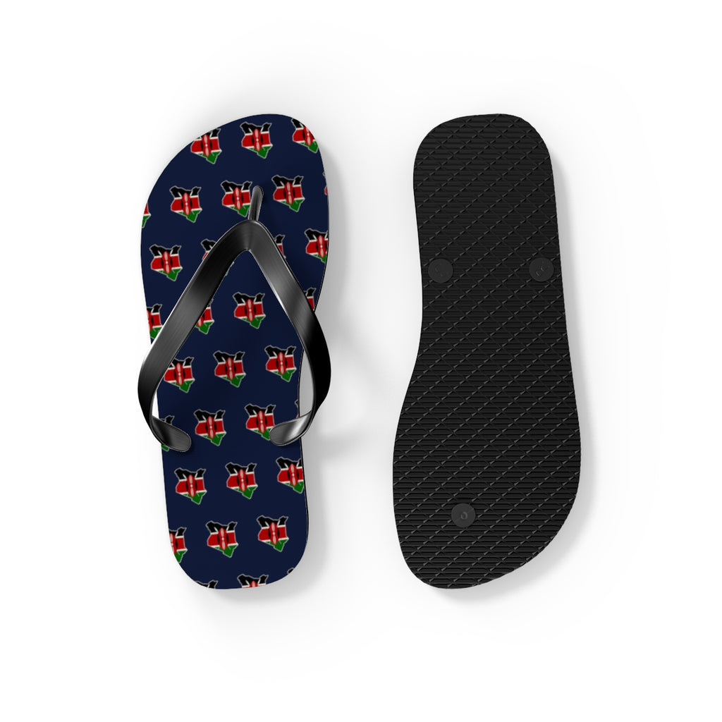 Kenya Mission flag map flip flops by Weak Things view 4