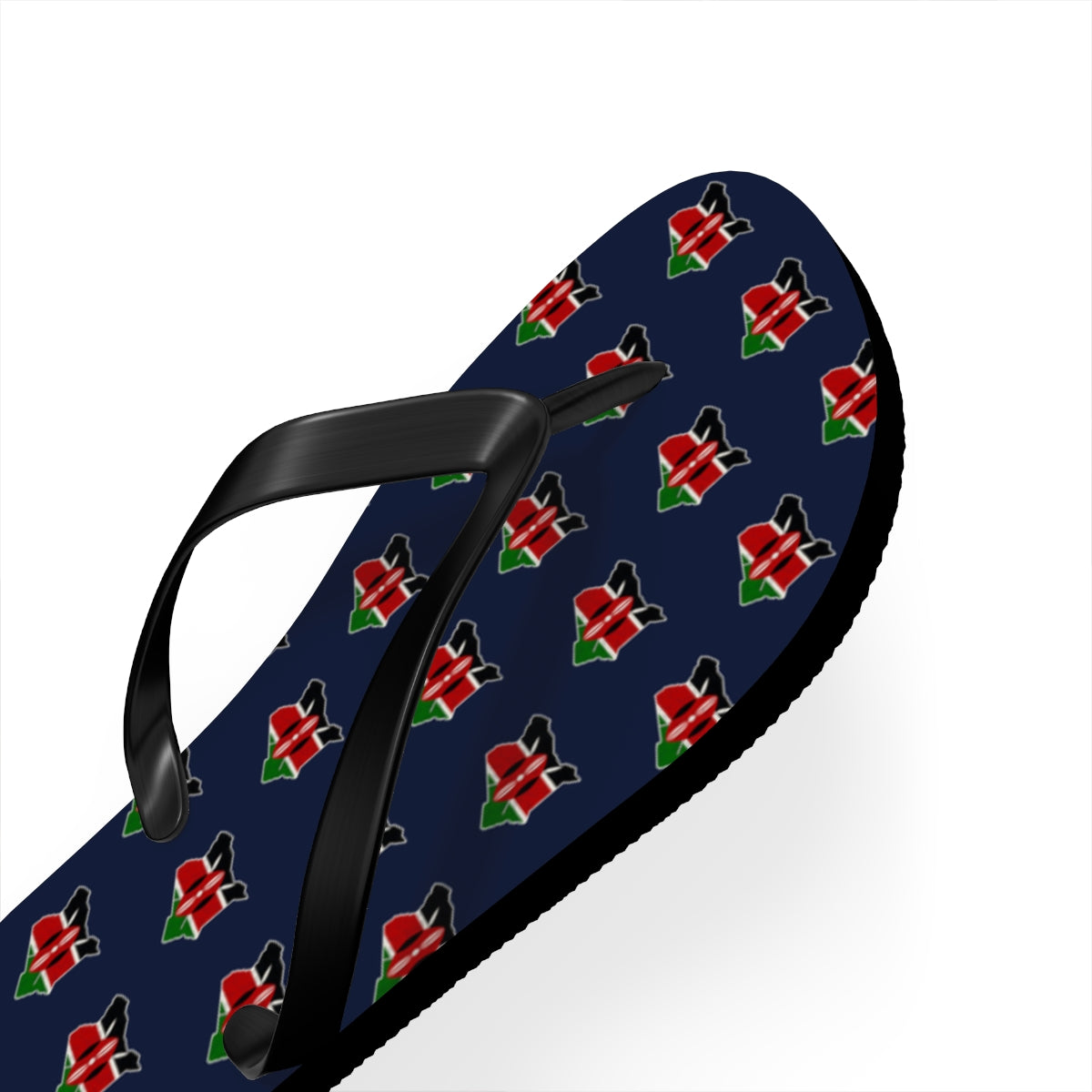Kenya Mission flag map flip flops by Weak Things view 3