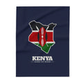 Kenya Nairobi East Mission flag map fleece blanket by Weak Things