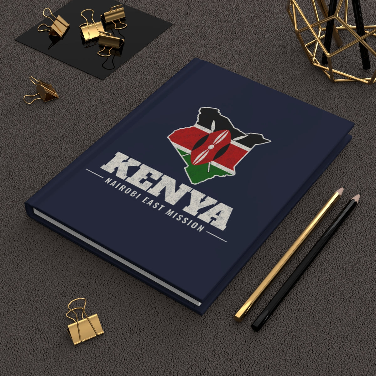 Kenya Nairobi East Mission flag map journal by Weak Things view 2