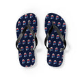 Korea Mission flag map flip flops by Weak Things view 2