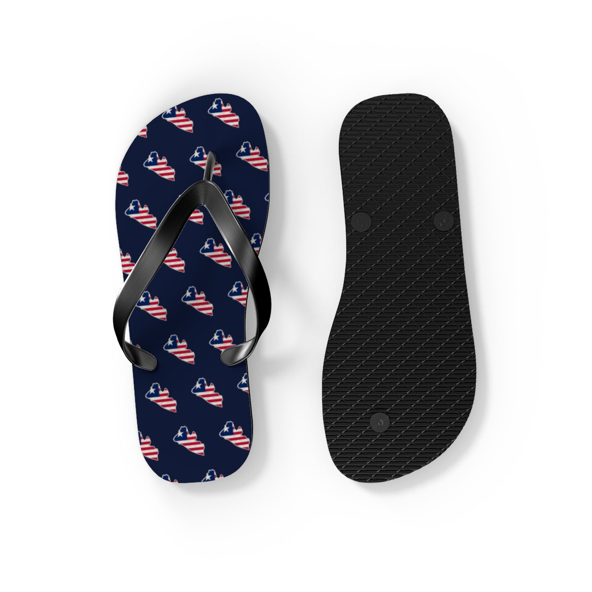 Liberia Mission flag map flip flops by Weak Things view 4