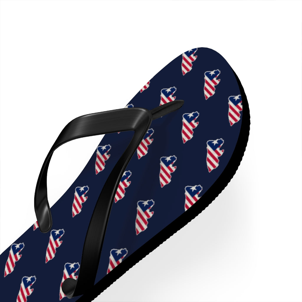 Liberia Mission flag map flip flops by Weak Things view 3