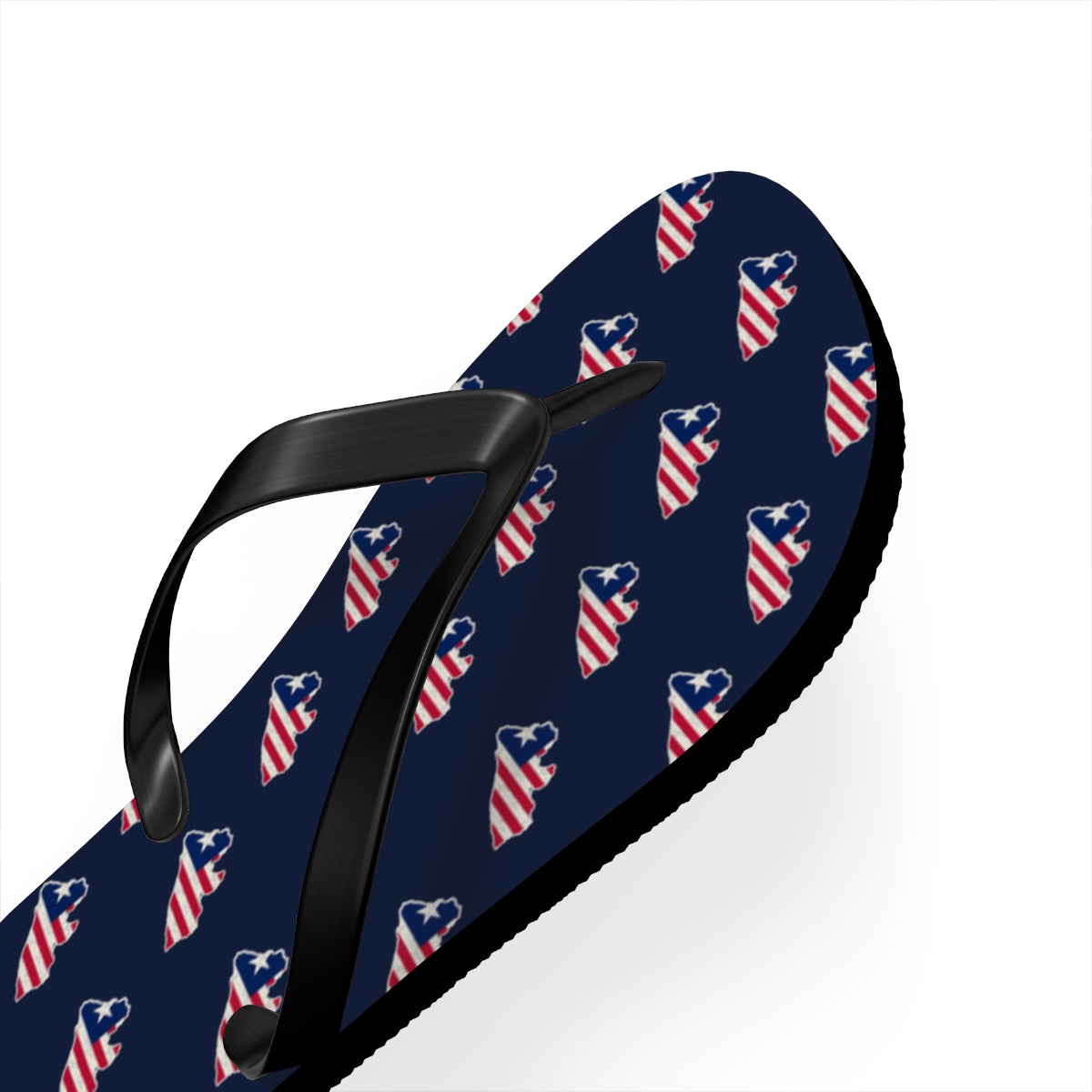 Liberia Mission flag map flip flops by Weak Things view 3