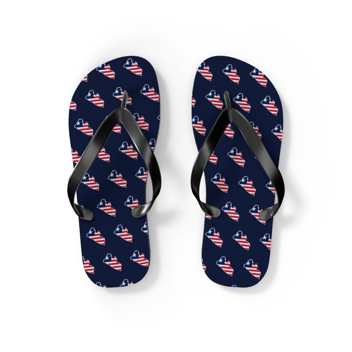 Liberia Mission flag map flip flops by Weak Things view 2