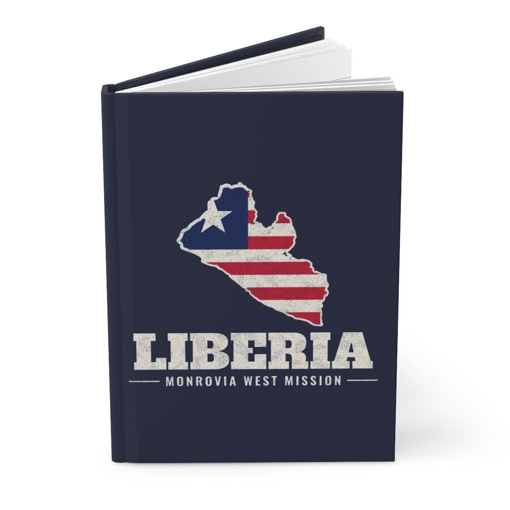 Liberia Monrovia West Mission flag map journal by Weak Things view 3