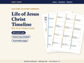 Life of Jesus Christ Timeline Cards printable, image 1