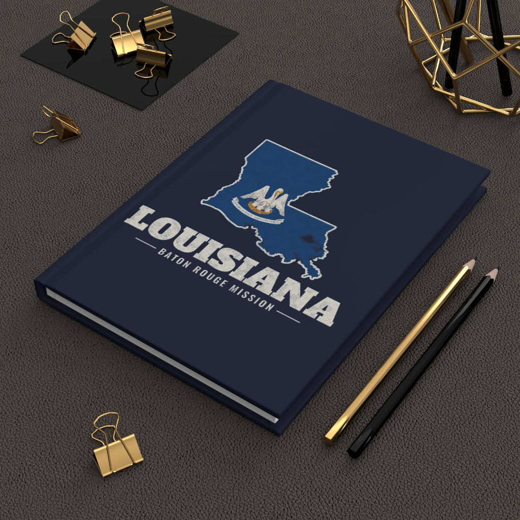 Louisiana Baton Rouge Mission flag map journal by Weak Things view 2