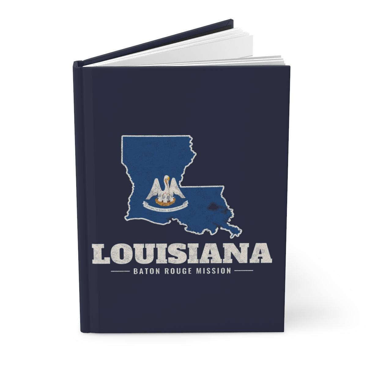 Louisiana Baton Rouge Mission flag map journal by Weak Things view 3